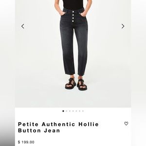Whistles Petite Authentic Hollie Button Jean